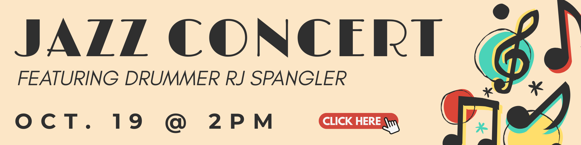 Jazz Concert featuring drummer RJ Spangler - October 19th