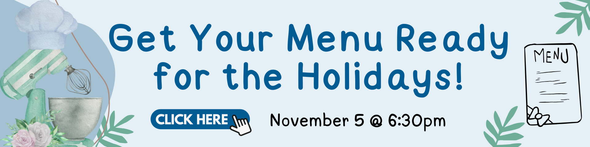 Get Your Menu Ready for the Holidays!